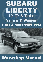 Subaru Liberty 1989-1994 Workshop Repair Manual